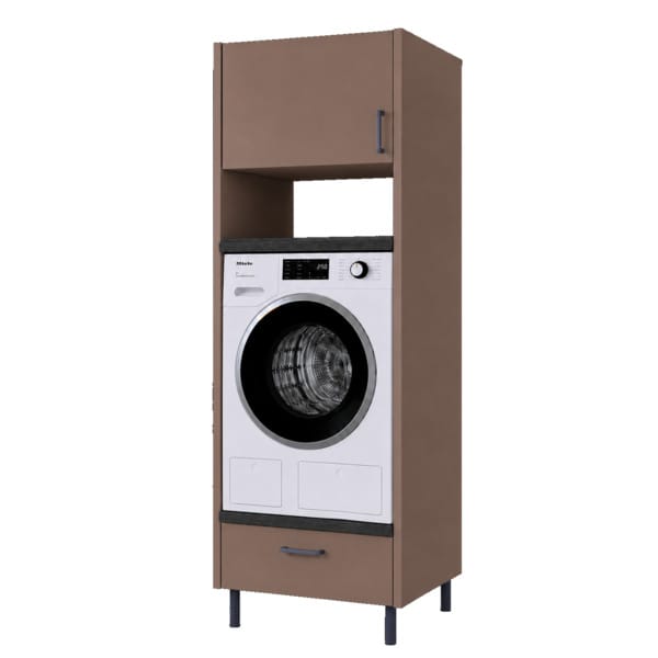 Linn Bad Vaskesøyle med skuff til vaskerom hylle og overskap høgde Lun beige / 60cm Linn Bad Dekkside vaskerom LB-792706H40