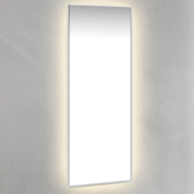 Macro Design Avlange Speil Rammespeil Krom / 45cm / med ambilight Macro Design Baderomsspeil GRO-IP45120AKR