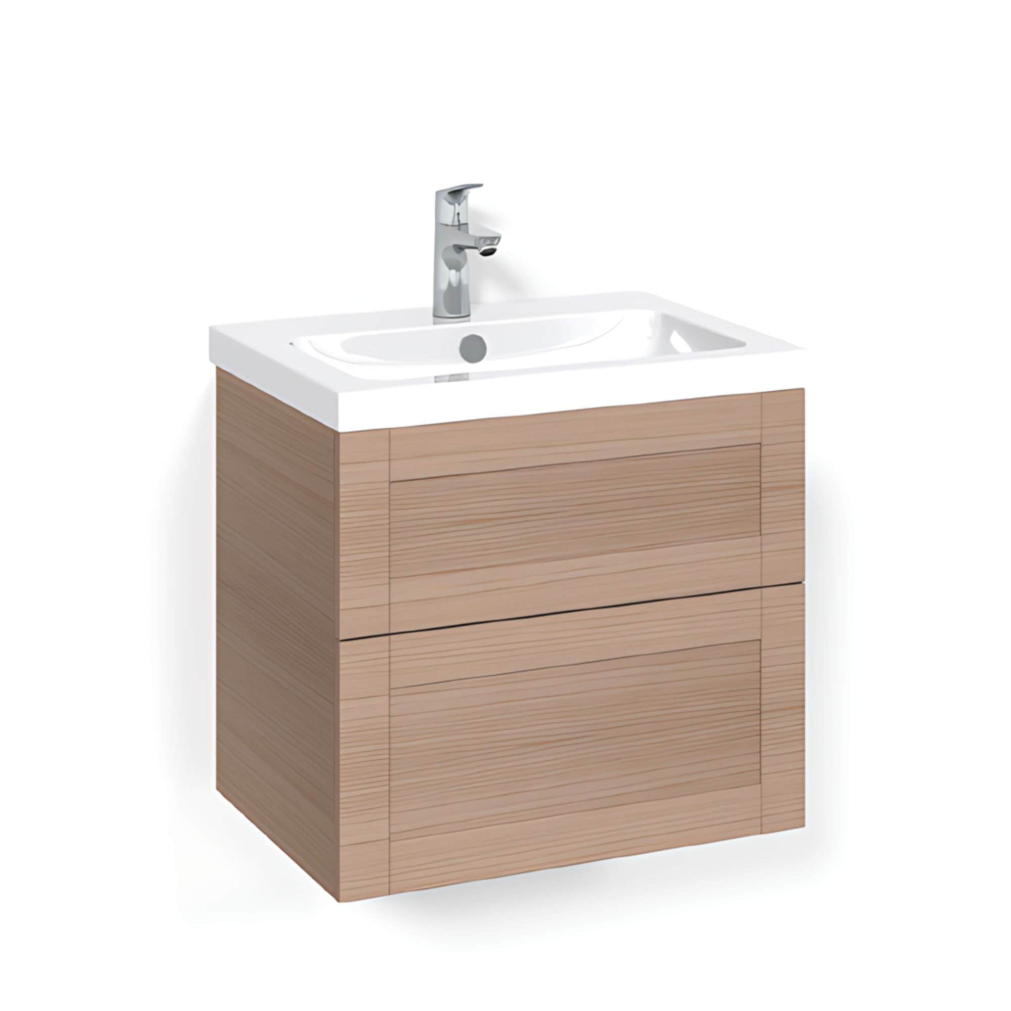 Macro Design CROWN Frame Servantskap 2 skuff - med LIGHT servant Eik / 60cm / Light 45 Macro Design Servantskap BUN-FSK60EFL45