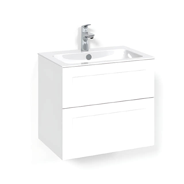 Macro Design CROWN Frame Servantskap 2 skuff - med LIGHT servant Hvit / 60cm / Light 8 Macro Design Servantskap BUN-FSK60VFL8