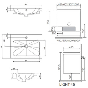 Macro Design CROWN Servantskap 2-dør LIGHT