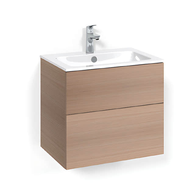 Macro Design CROWN Plain Servantskap 2 skuff - med LIGHT servant Eik / 60cm / Light 14 Macro Design Servantskap BUN-FSK60EPL14