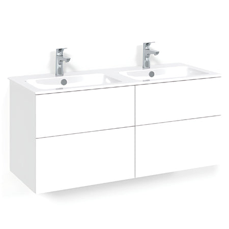 Macro Design CROWN Servantskap skuff med LIGHT 14 servant 120cm dobbel