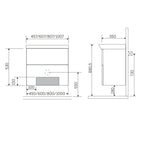 Macro Design CROWN Slim servantskap 2 Skuff
