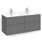 Macro Design CROWN Servantskap skuff med LIGHT 14 servant 120cm dobbel