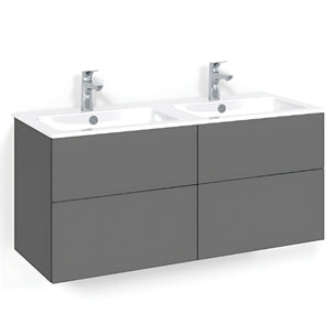 Macro Design CROWN Servantskap skuff med LIGHT 14 servant 120cm dobbel