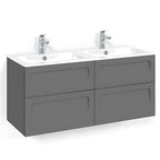 Macro Design CROWN Servantskap skuff med LIGHT 14 servant 120cm dobbel