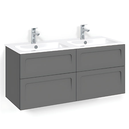 Macro Design CROWN Servantskap skuff med LIGHT 14 servant 120cm dobbel