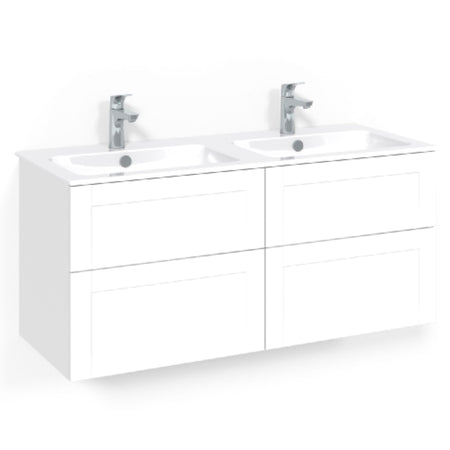 Macro Design CROWN Servantskap skuff med LIGHT 14 servant 120cm dobbel