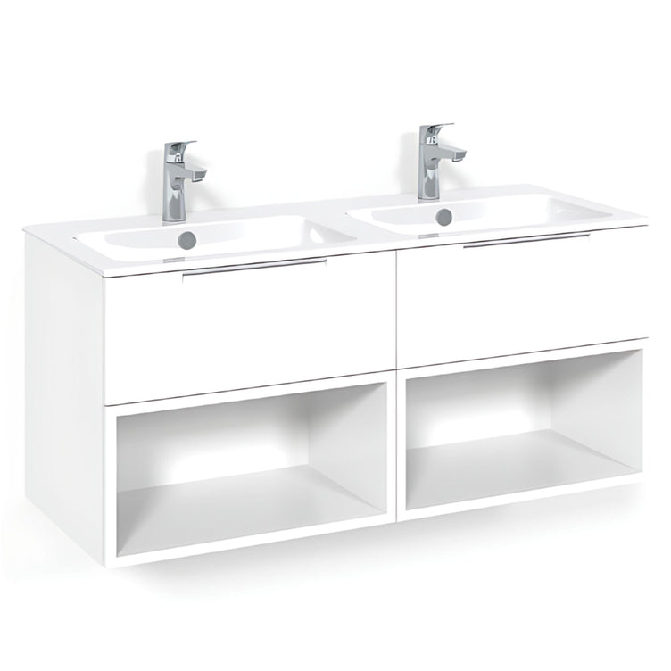 Macro Design CROWN Servantskap skuff med LIGHT 14 servant 120cm dobbel