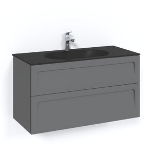Macro Design CROWN Shape Servantskap 2-skuff med Glasservant