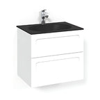 Macro Design CROWN Shape Servantskap 2-skuff med Glasservant