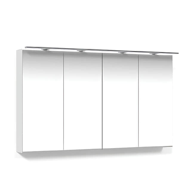 Macro Design CROWN Speilskap Rampe-belysning Hvit matt / 120cm Macro Design Speilskap GRO-FCS120VBRL