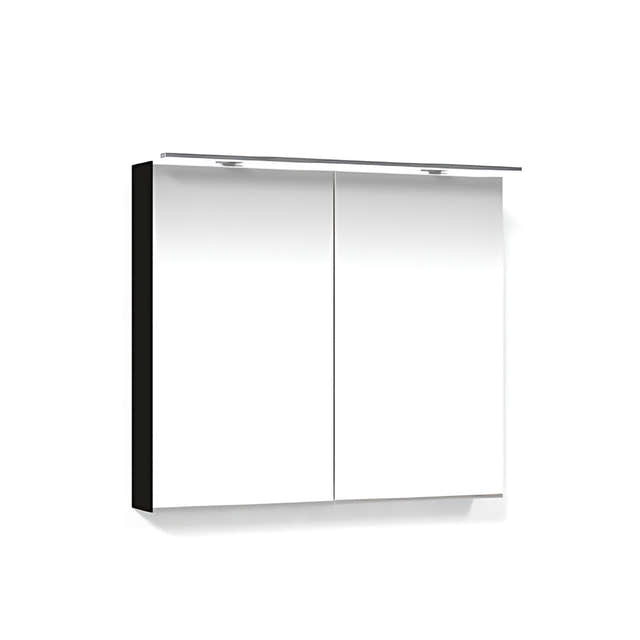 Macro Design CROWN Speilskap Rampe-belysning med 2 dør Antrasitt / 80cm Macro Design Speilskap GRO-FCS80ABRL