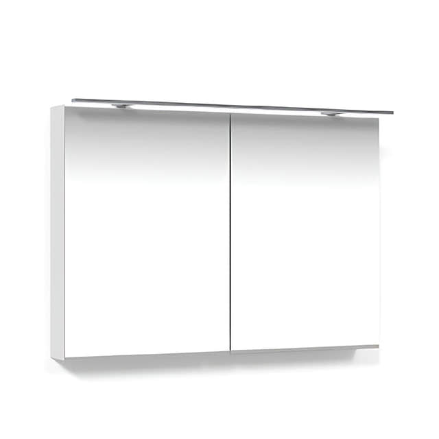Macro Design CROWN Speilskap Rampe-belysning med 2 dør Hvit / 100cm Macro Design Speilskap GRO-FCS100VBRL