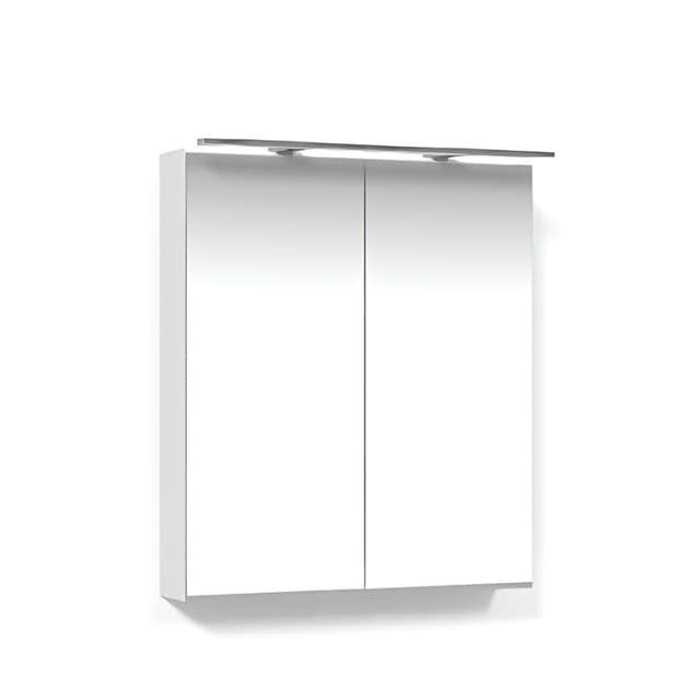Macro Design CROWN Speilskap Rampe-belysning med 2 dør Hvit / 60cm Macro Design Speilskap GRO-FCS60VBRL