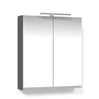 Macro Design CROWN Speilskap T-belysning med 2 dør