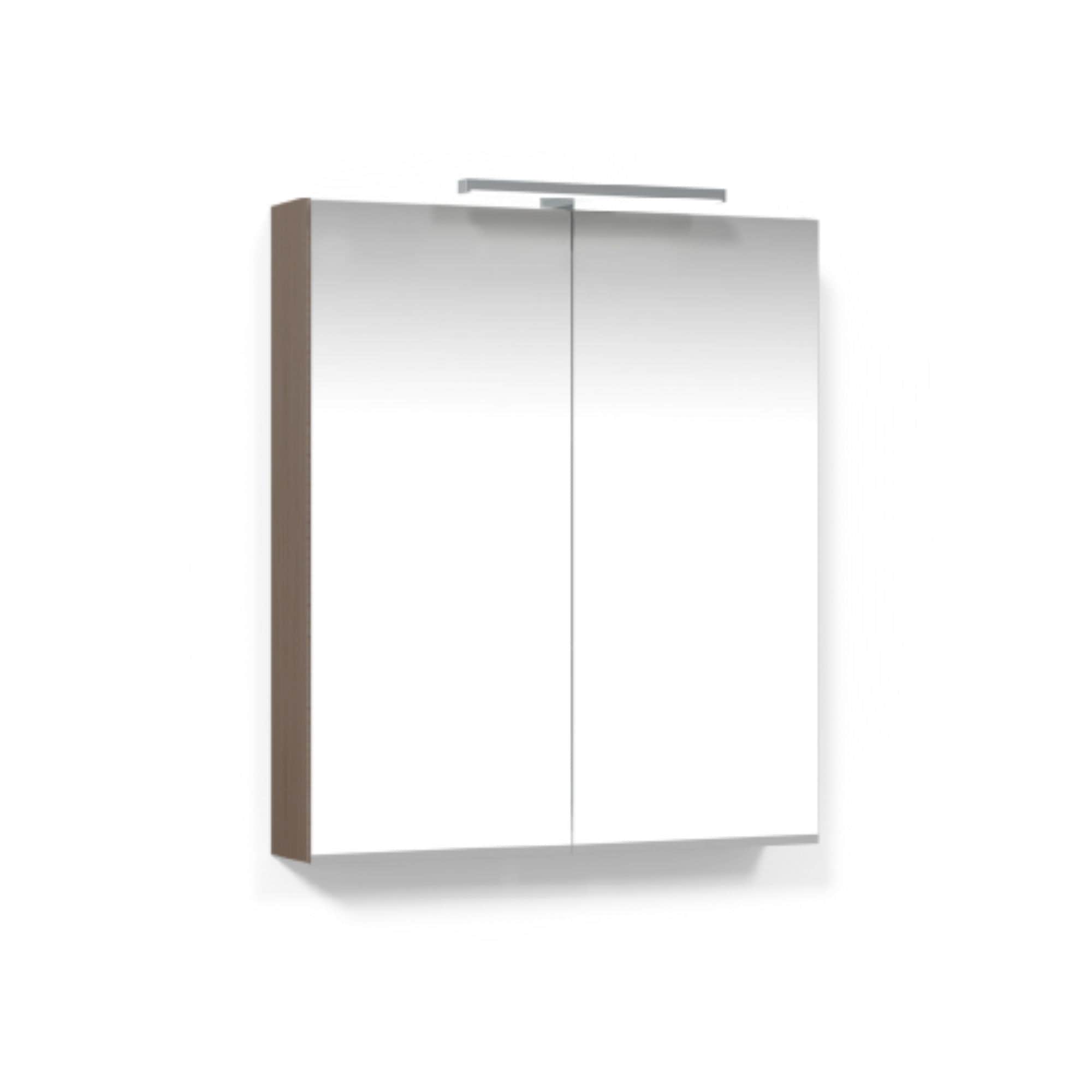 Macro Design CROWN Speilskap T-belysning med 2 dør Brun ask / 60cm Macro Design Speilskap GRO-7042195