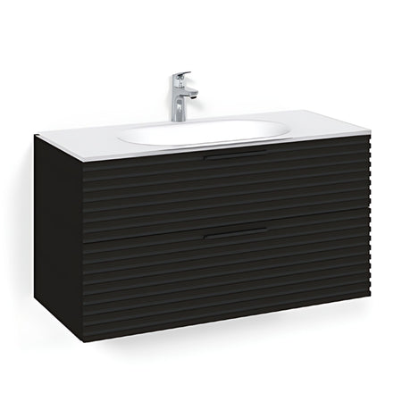 Macro Design CROWN Stripe Servantskap 2-skuff med Glasservant