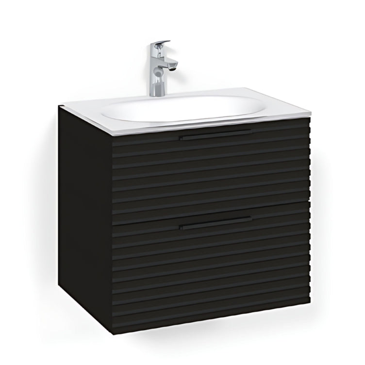 Macro Design CROWN Stripe Servantskap 2-skuff med Glasservant