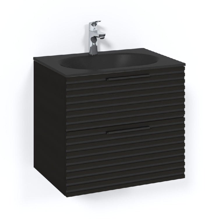 Macro Design CROWN Stripe Servantskap 2-skuff med Glasservant