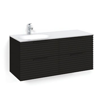 Macro Design CROWN Stripe Servantskap 4-skuff med Venstre Glasservant 120cm