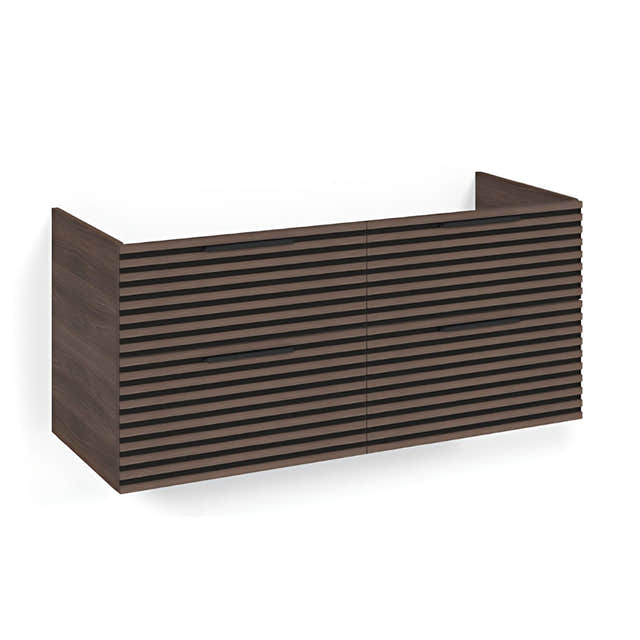 Macro Design CROWN Stripe Underskap Brun ask / 120cm Macro Design Sideskap bad GRO-FSK120BZ