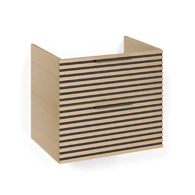Macro Design CROWN Stripe Underskap Eik / 60cm Macro Design Sideskap bad GRO-FSK60EZ