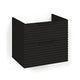 Macro Design CROWN Stripe Underskap Svart eik / 60cm Macro Design Sideskap bad GRO-FSK60SZ