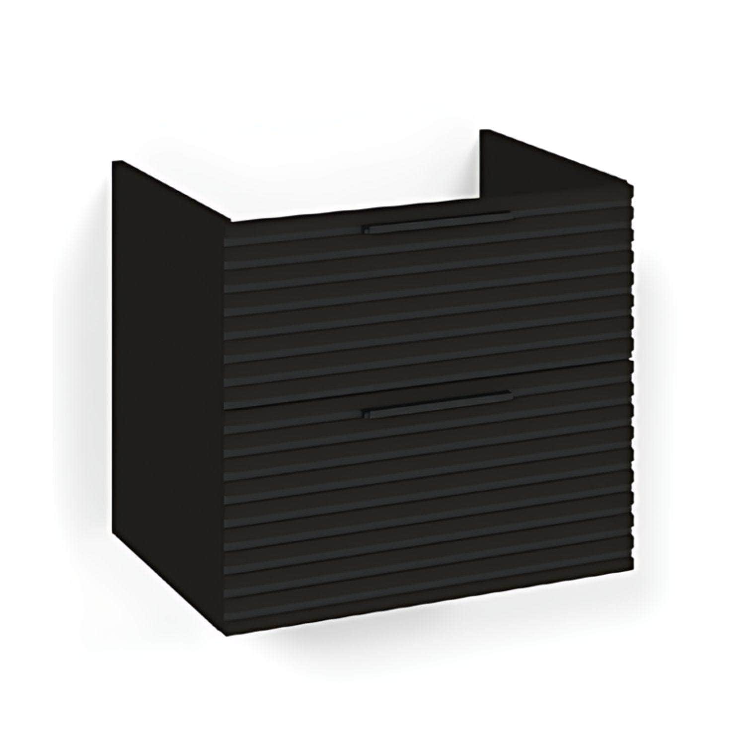 Macro Design CROWN Stripe Underskap Svart eik / 60cm Macro Design Sideskap bad GRO-FSK60SZ