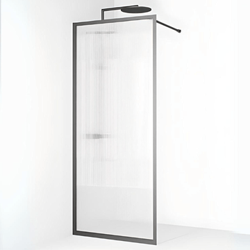 Macro Design Empire Dusj Skjermvegg Fast med Gunmetal profil