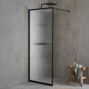 Macro Design Empire Dusj Skjermvegg Fast med Gunmetal profil