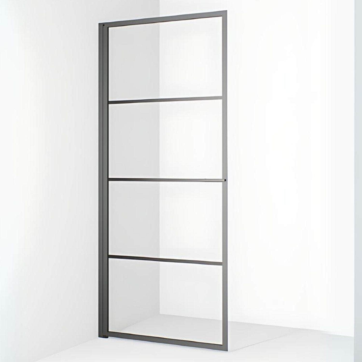 Macro Design Empire Dusjdør Gunmetal / 78cm / Klart glass med sprosser Macro Design Dusjdør BUN-DESKD78SGKL