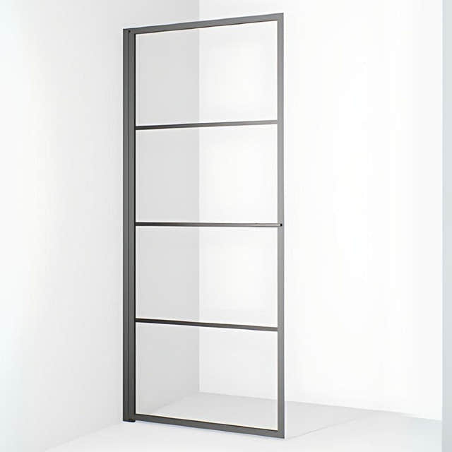 Macro Design Empire Dusjdør Gunmetal / 78cm / Klart glass med sprosser Macro Design Dusjdør BUN-DESKD78SGKL