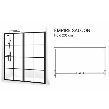 Macro Design Empire Nisjedusj Saloon med Hvit profil