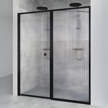 Macro Design Empire Nisjedusj Swing Briljant linjeglass med svart matt profil