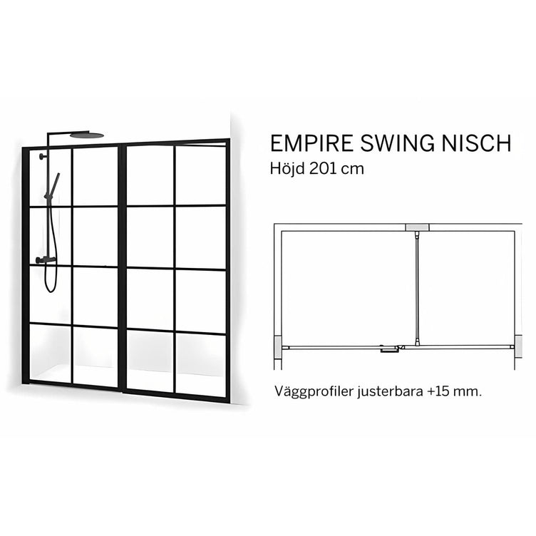 Macro Design Empire Nisjedusj Swing med Hvit profil