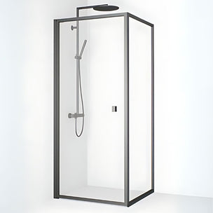 Macro Design Empire Swing Dusjhjørne med Gunmetal profil