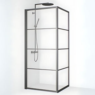 Macro Design Empire Swing Dusjhjørne med Gunmetal profil