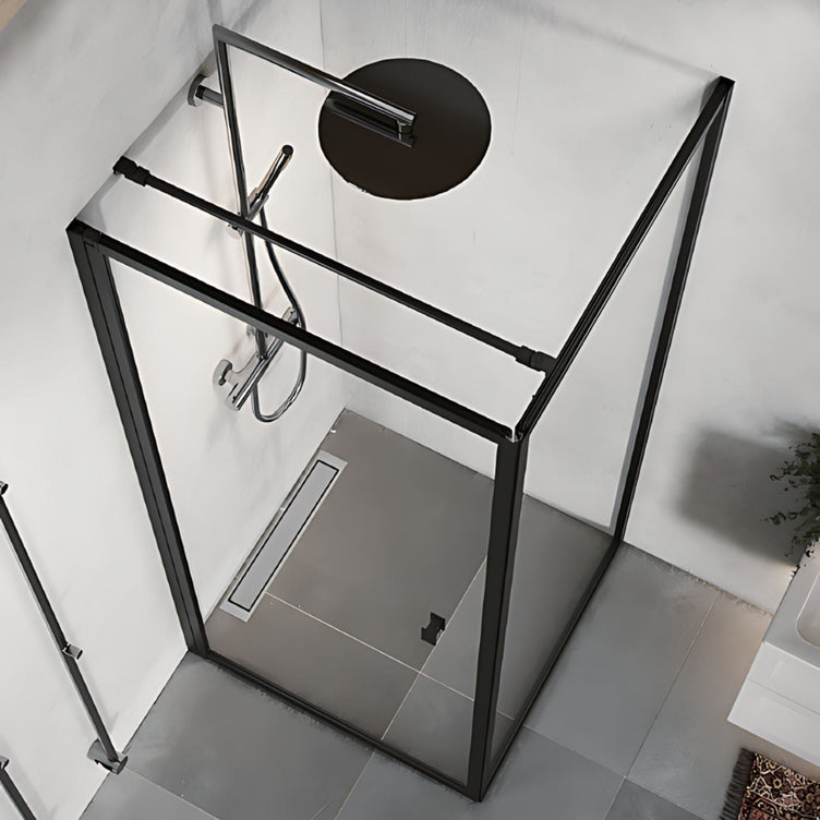 Macro Design Empire Swing Dusjhjørne Svart matt profil