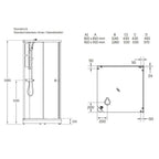 Macro Design FLOW Rett Dusjkabinett