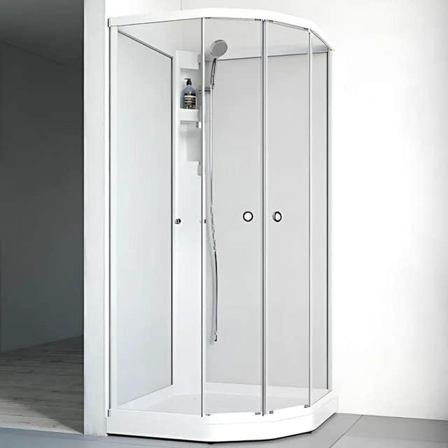Macro Design FLOW Semi Dusjkabinett Standard Hvit / 71x91cm / Klart glass Macro Design Dusjkabinett BUN-DKFSUB79VKL