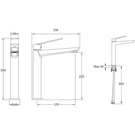 Macro Design GARDA Høy Servantbatteri