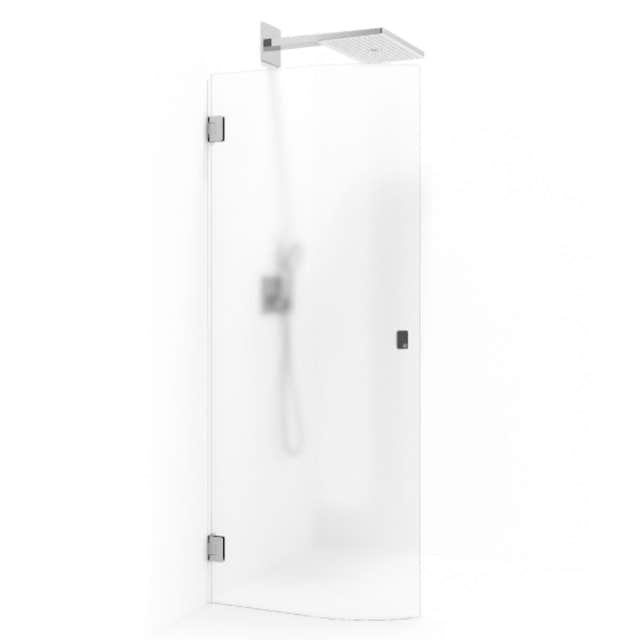 Macro Design Grace Dusjdør Rund B70-90cm Krom / 70cm / Briljant ice Macro Design Dusjdør GRO-DSLFCK70IC