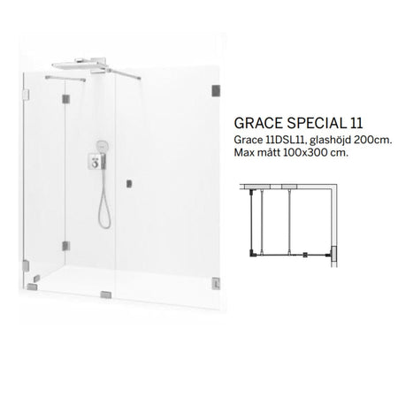 Macro Design Grace Dusjhjørne Spesial 11 Måltilpasset