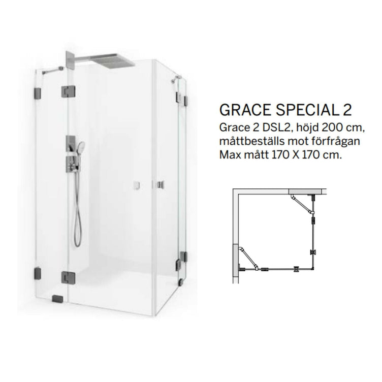 Macro Design Grace Dusjhjørne Spesial 2 Måltilpasset