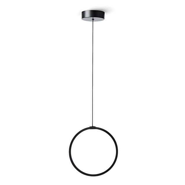 Macro Design HALO Takbelysning Svart matt / 1 ring Macro Design Baderomsbelysning GRO-ITHAL30RSX1