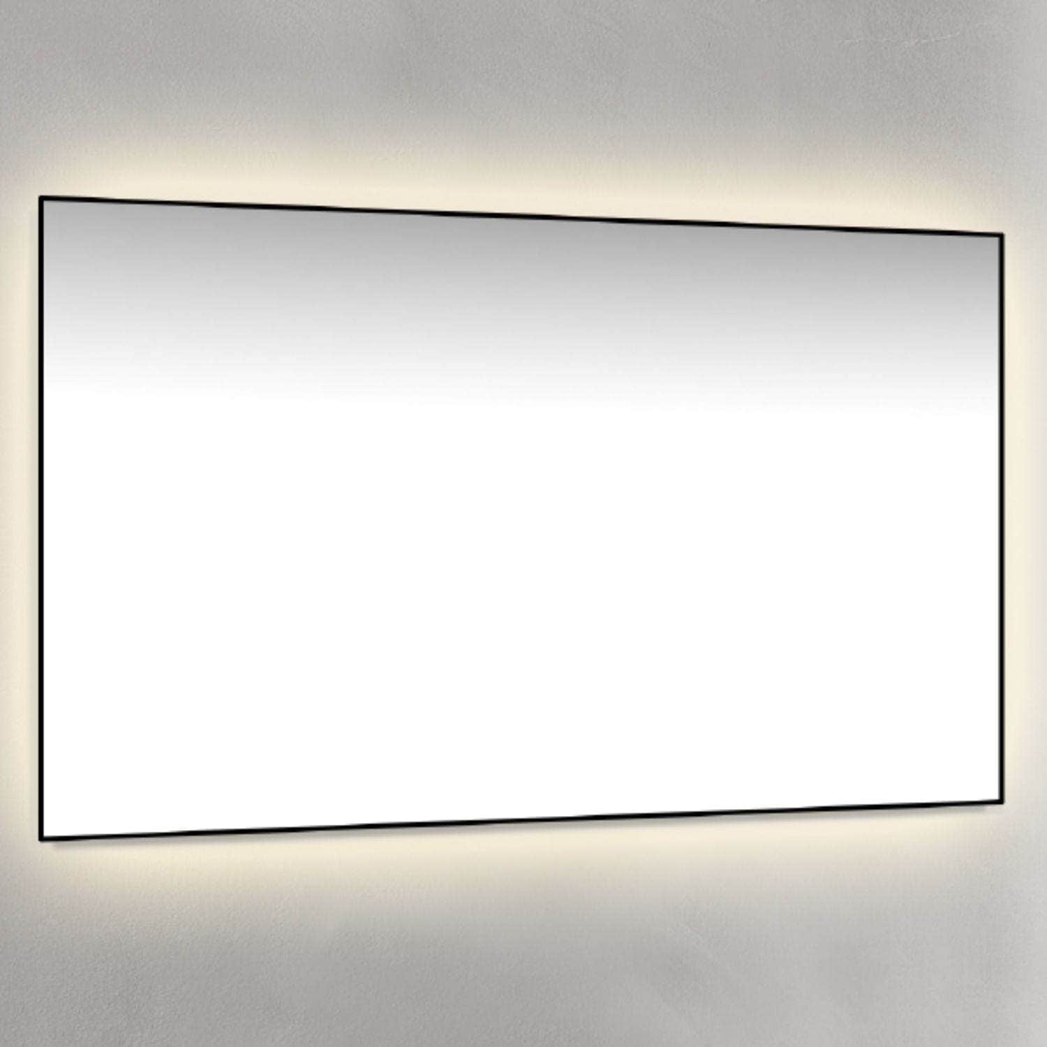 Macro Design Rammespeil - med Ambilight Svart / 120cm Macro Design Baderomsspeil GRO-IP12070ASR