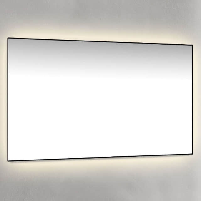 Macro Design Rammespeil - med Ambilight Svart / 120cm Macro Design Baderomsspeil GRO-IP12070ASR