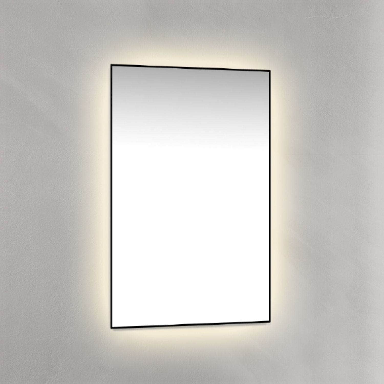 Macro Design Rammespeil - med Ambilight Svart / 45cm Macro Design Baderomsspeil GRO-IP4570ASR
